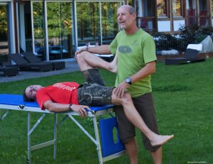 Physiotherapie und Dehnen